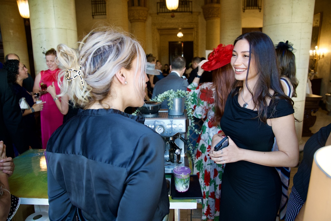 Professional barista service by Agape Brew mobile coffee cart for Miami and South Florida events